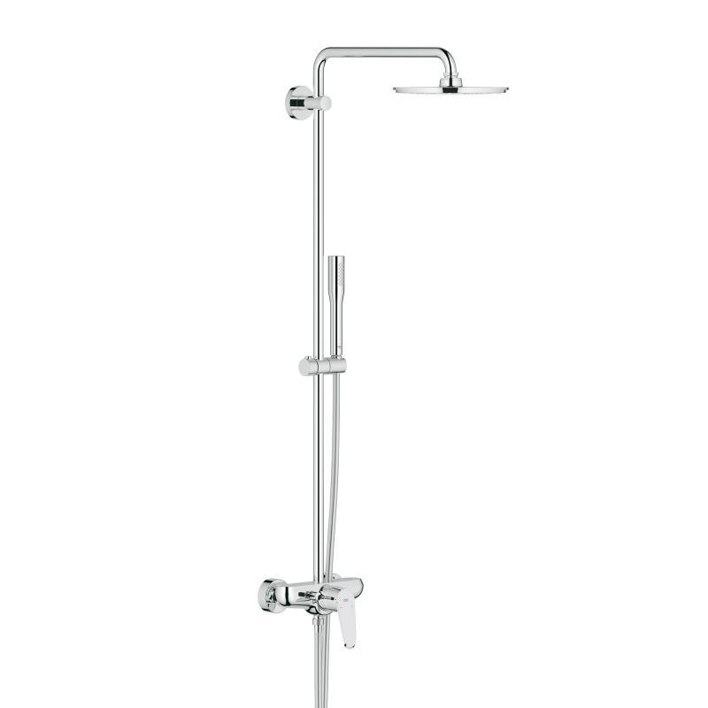 dušas sistēma ar dušas maisītāju Euphoria XXL 210, ar rokas dušu Euphoria Cosmo Stick, hroms